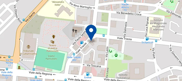 Mappa: DG Prestifin, Viale Trieste 272, Caltanissetta